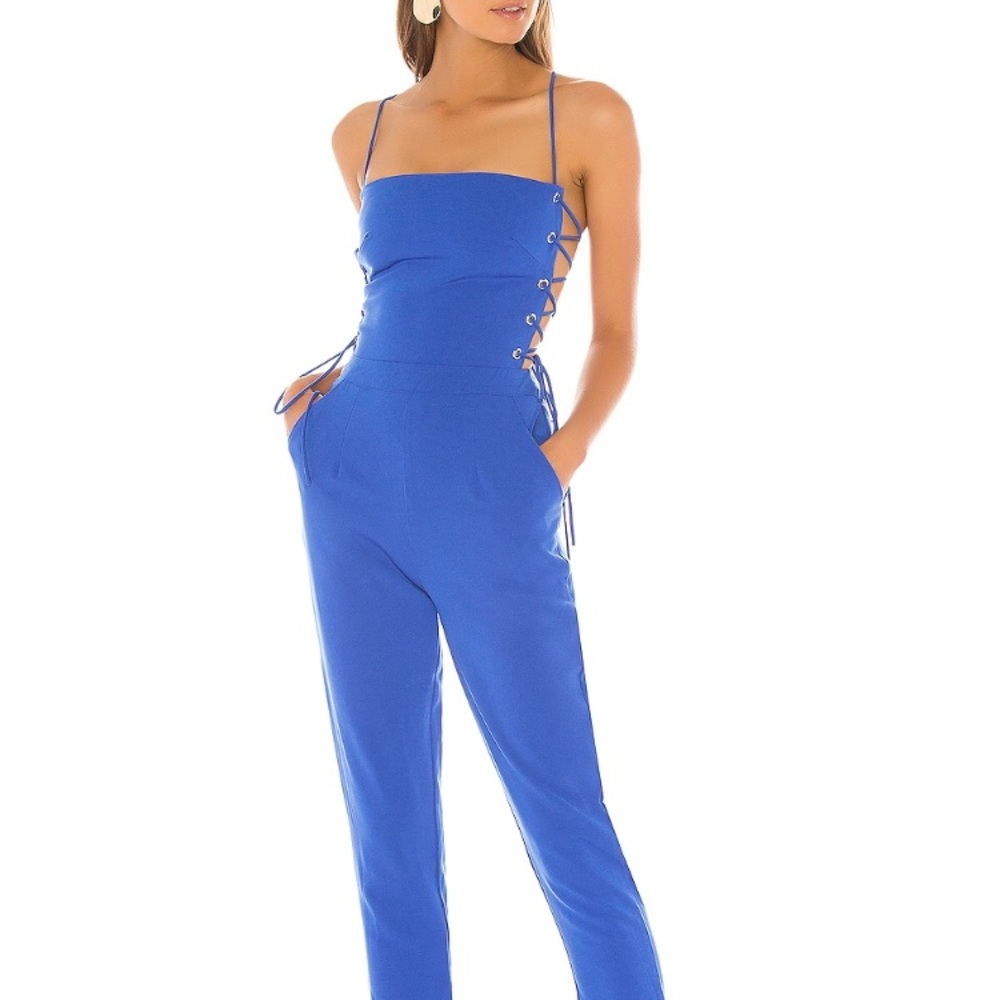 Revolve Superdown jumpsuit cobalt blue